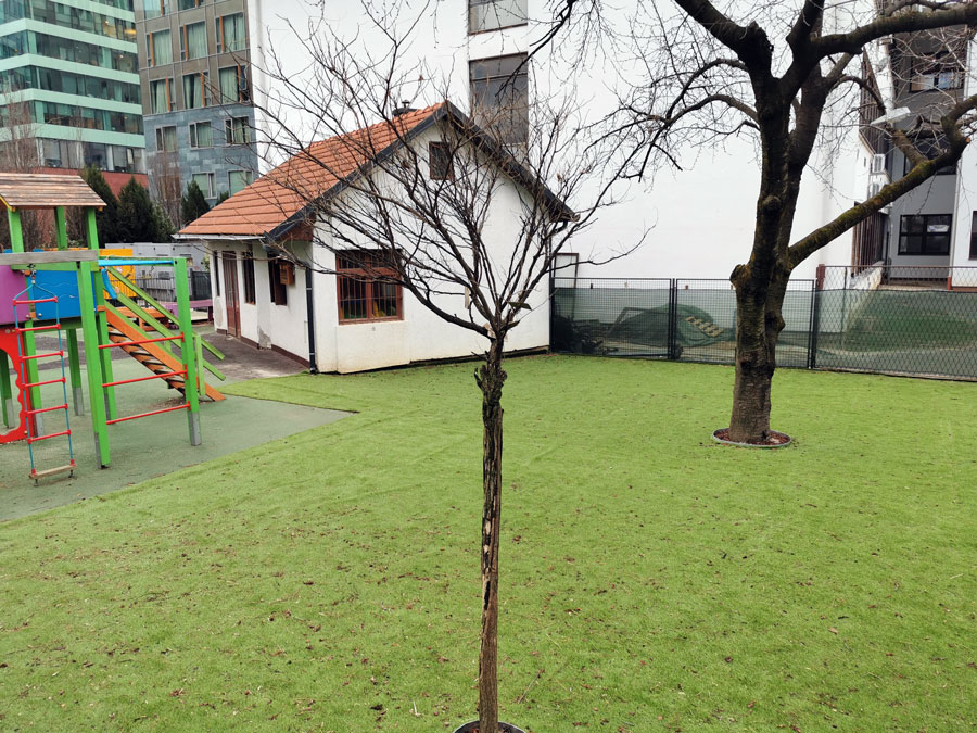 Postavljena umjetna trava Herbadesign na prostoru dječjeg vrtića u okviru Green Gold centra u Zagrebu